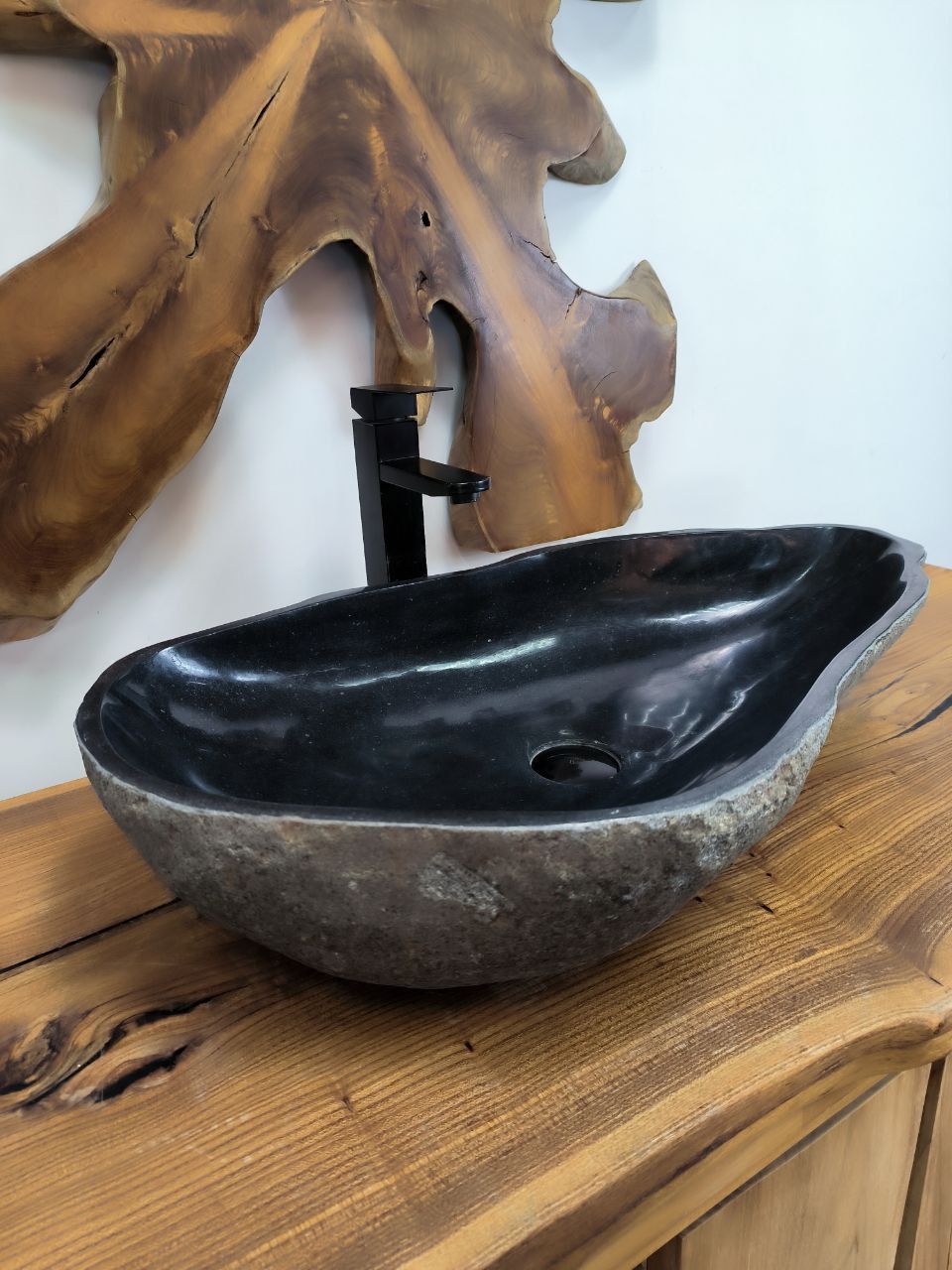 Раковина из речного камня RS-66549 68х40х15 из натурального камня
