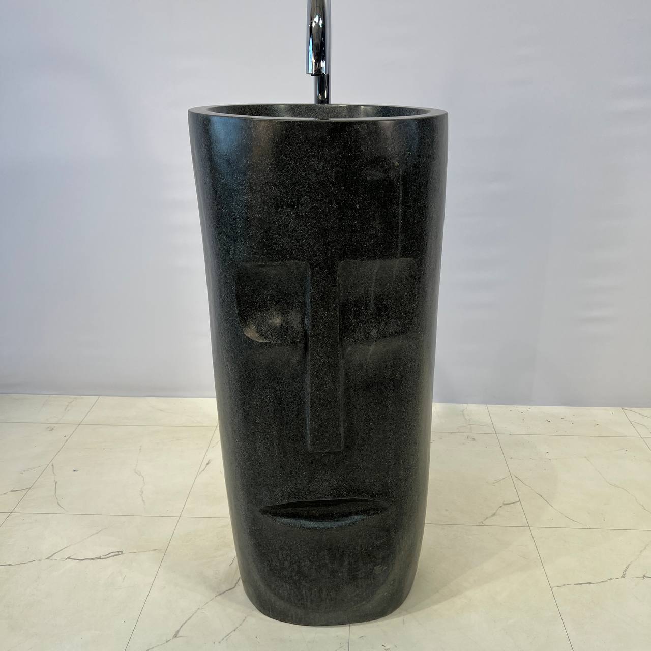 Раковина напольная из речного камня Face RN-67068 40х35х91 из натурального камня