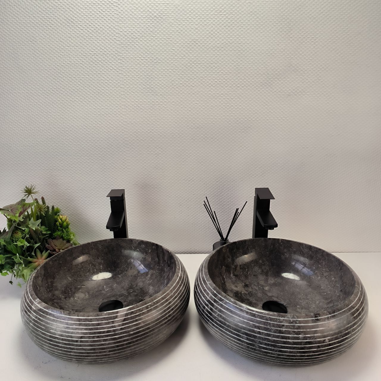 Раковина из мрамора ПАРА! Donut Grey Allur DM-62987 45*45*15 134