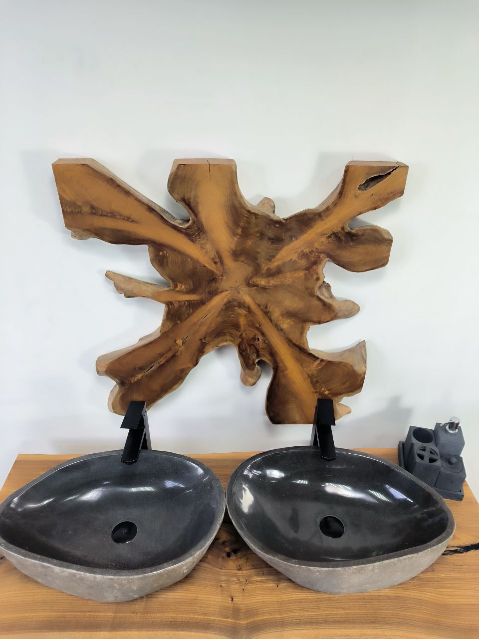 Раковина из речного камня ПАРА! RS-66629 57х35х15 из натурального камня