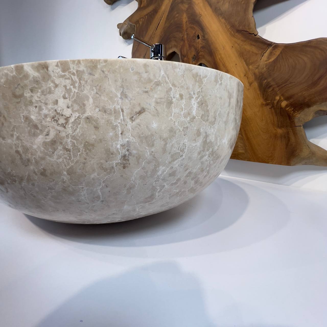Раковина из мрамора Oval Cream OM-66795 60*40*18 из натурального камня