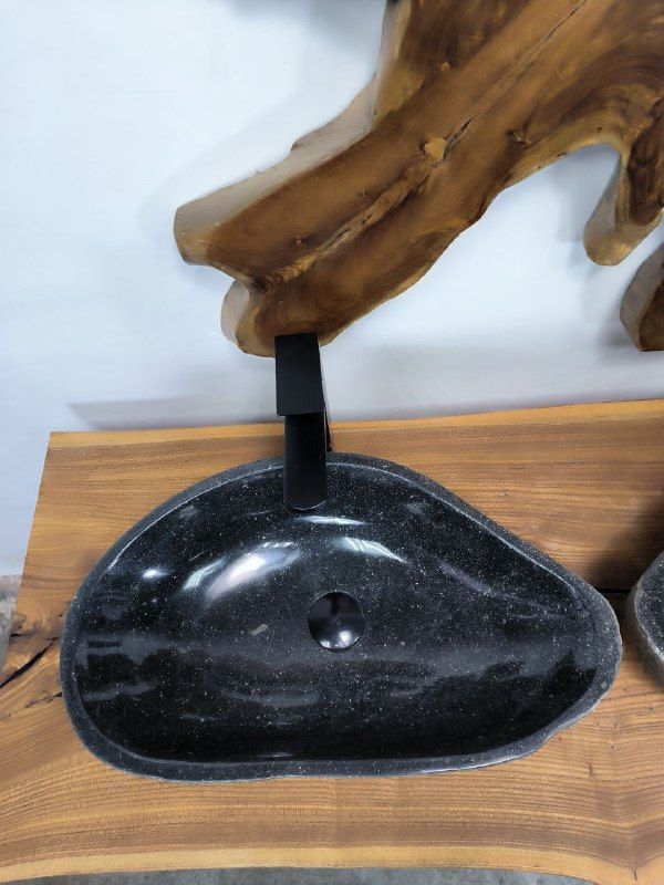Раковина из речного камня ПАРА! RS-66404 56х33х14 из натурального камня