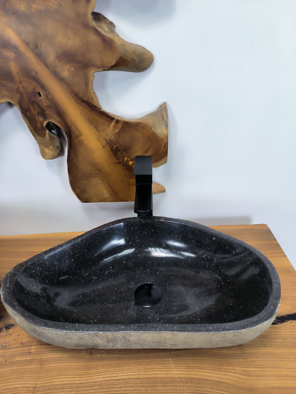 Раковина из речного камня ПАРА! RS-66404 56х33х14 из натурального камня