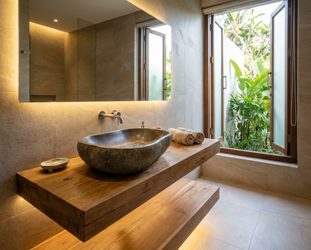 Авторские каменные раковины как новый стандарт для дизайнерских проектов