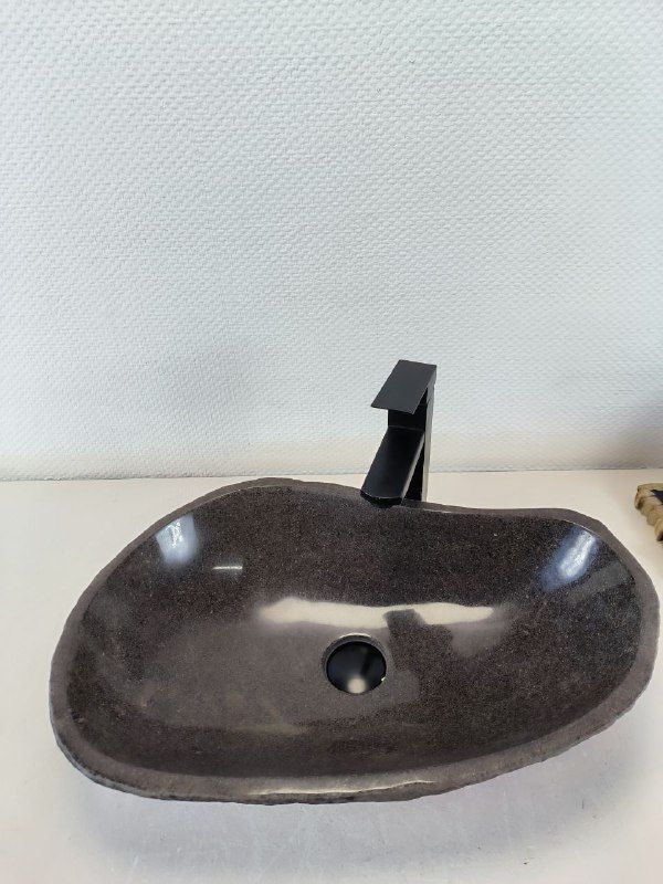 Раковина из речного камня RS-66228 58х37х14 из натурального камня