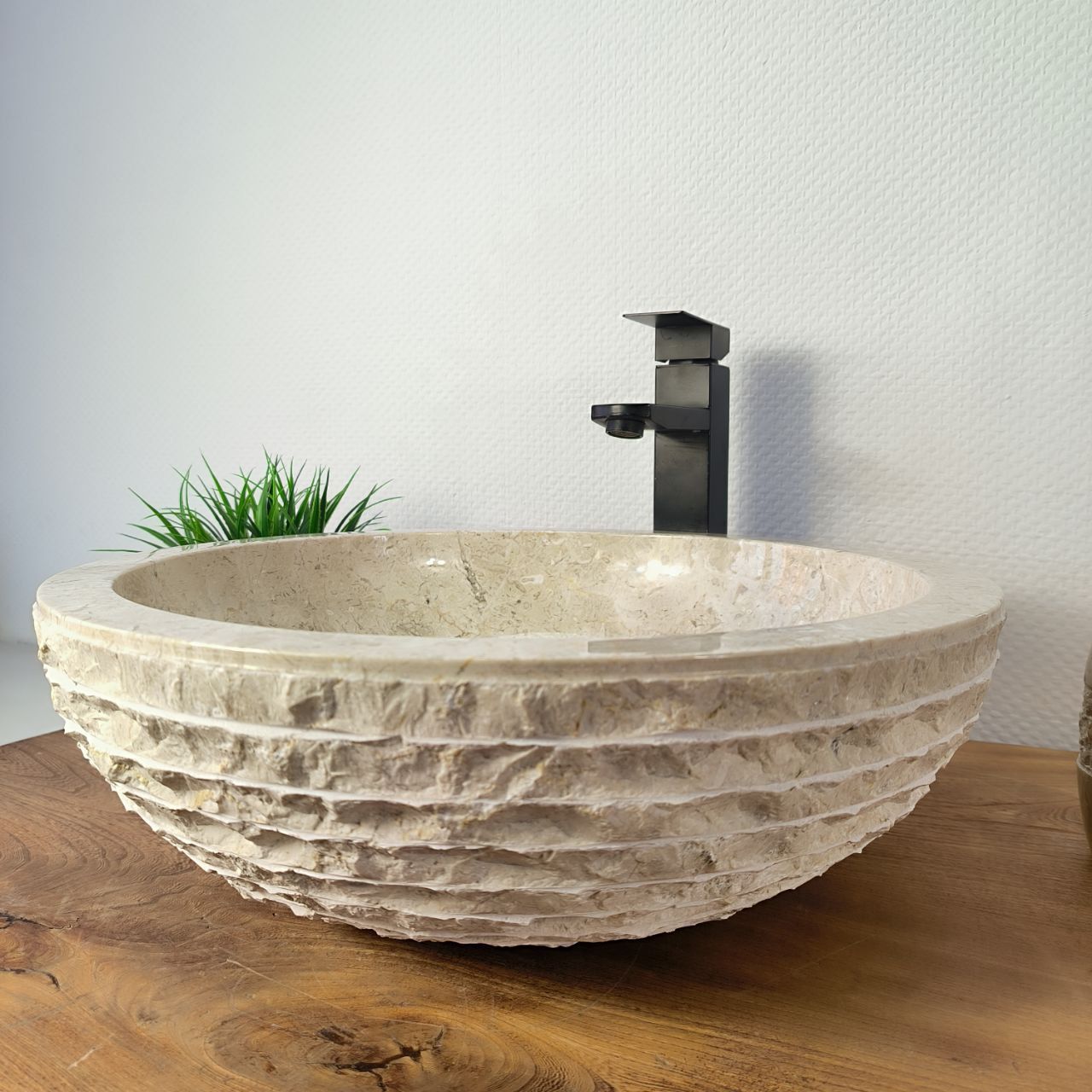 Раковина из мрамора Bowl Cream Marmo BM-65928 45х45х15 из натурального камня
