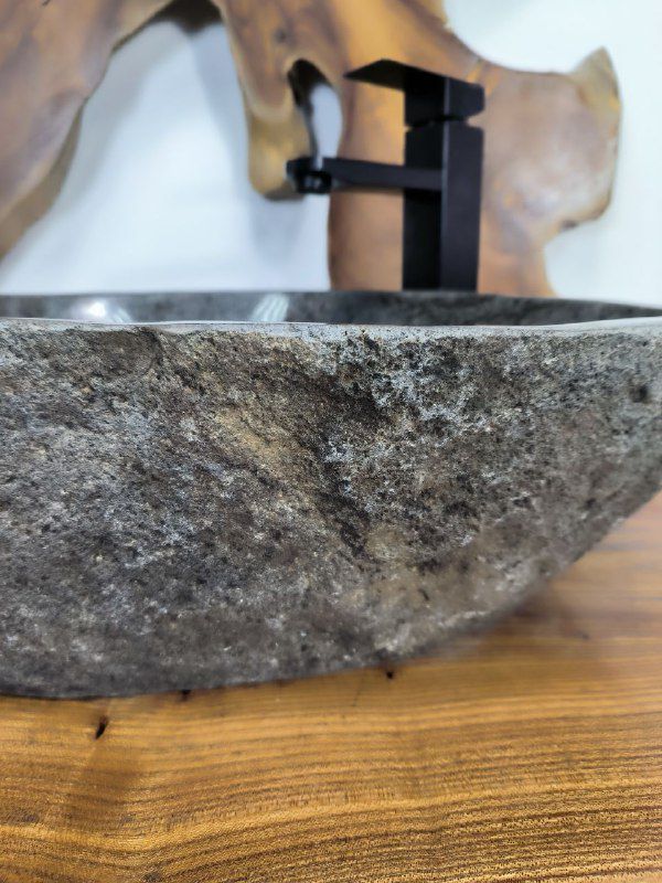 Раковина из речного камня RS-66681 50х38х15 из натурального камня