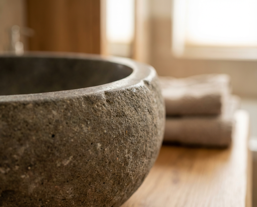 Каменные раковины как новый стандарт интерьерного дизайна