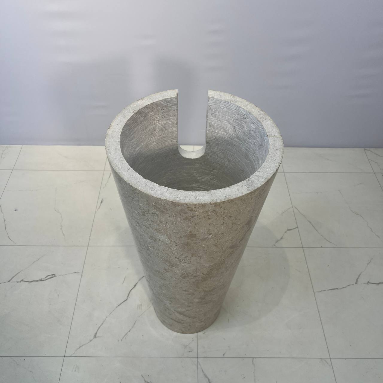 Раковина напольная из мрамора Erozy Top Cream MN-67031 40*40*90