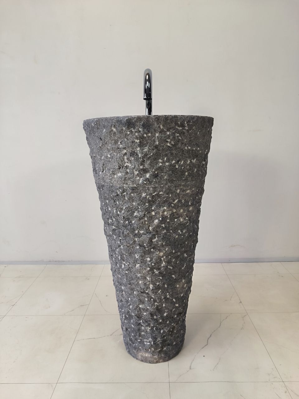 Раковина напольная из мрамора Pedestal Grey Marmo MN-65917 45х45х90 из натурального камня