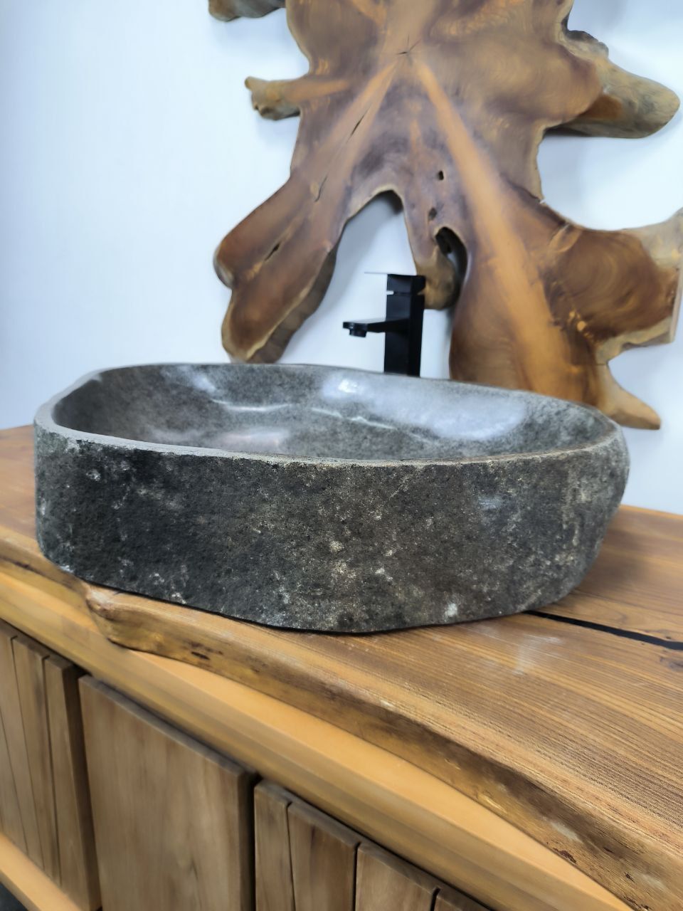 Раковина из речного камня RS-66605 71х52х15 из натурального камня