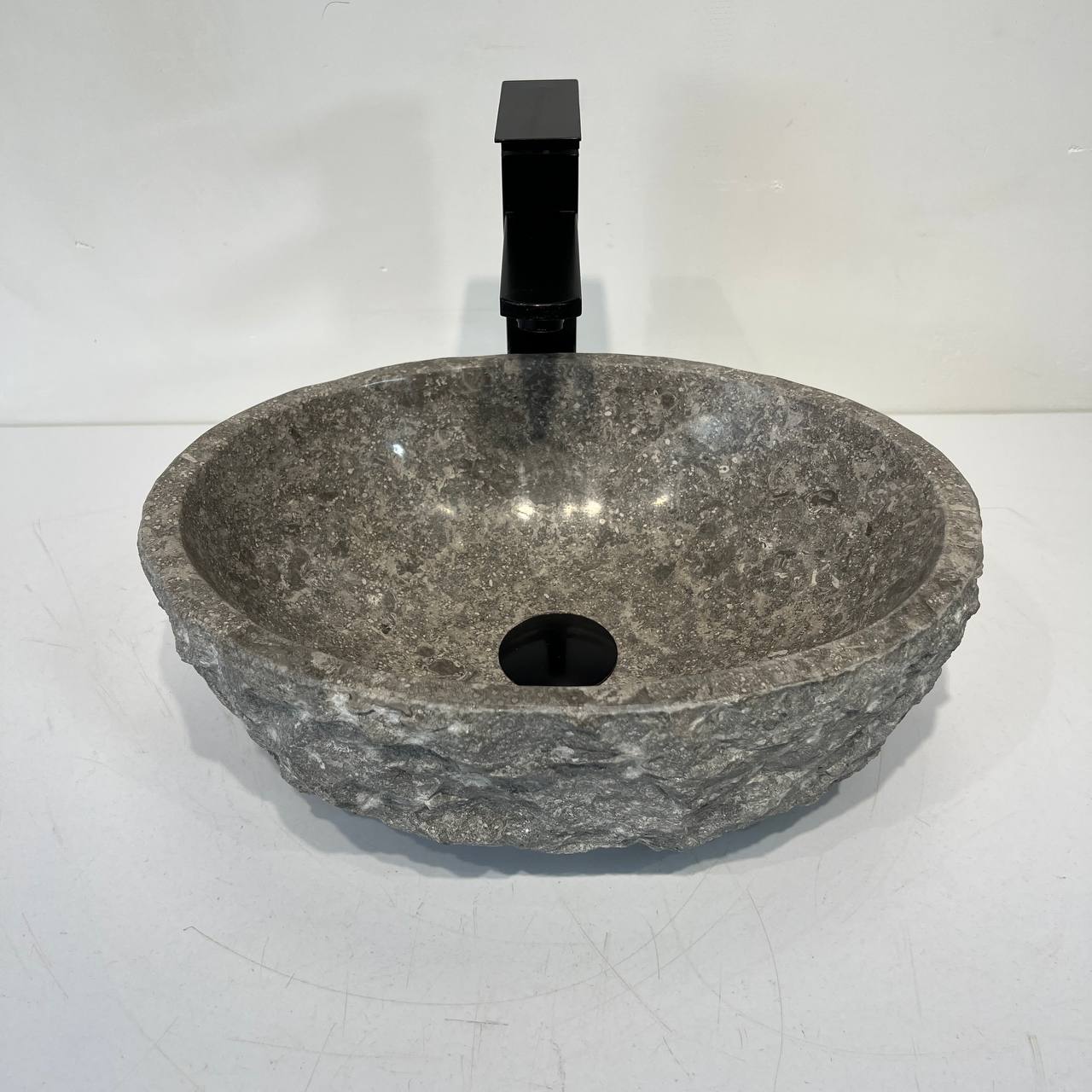 Раковина из мрамора Erozy Grey EM-67041 40*30*15 из натурального камня