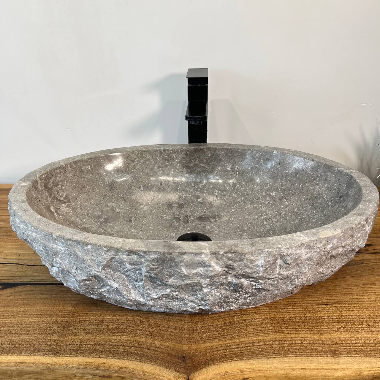 Раковина из мрамора Erozy Grey EM-66990 60*42*15 из натурального камня
