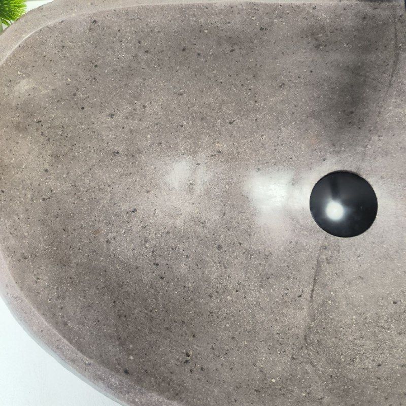 Раковина из речного камня RS-63509 (60*34*15) из натурального камня