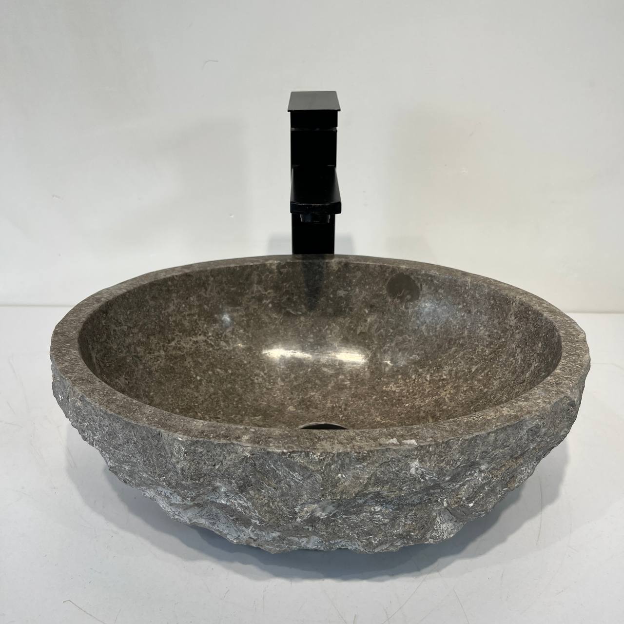 Раковина из мрамора Erozy Grey EM-67042 39*30*14 из натурального камня