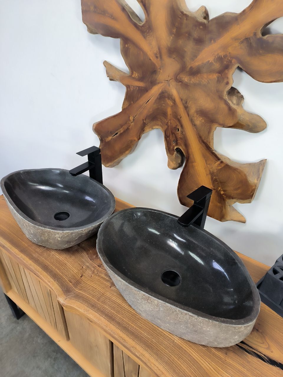 Раковина из речного камня ПАРА! RS-66629 57х35х15 из натурального камня