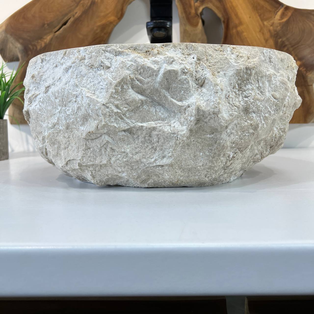 Раковина из мрамора Erozy Cream EM-66840 36*31*15 из натурального камня 