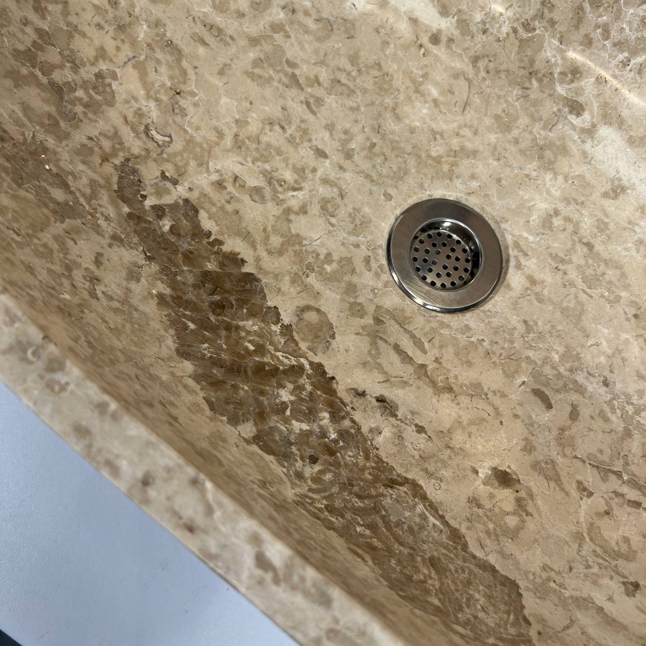 Раковина из мрамора Oval Cream OM-66806 60*37*18 из натурального камня