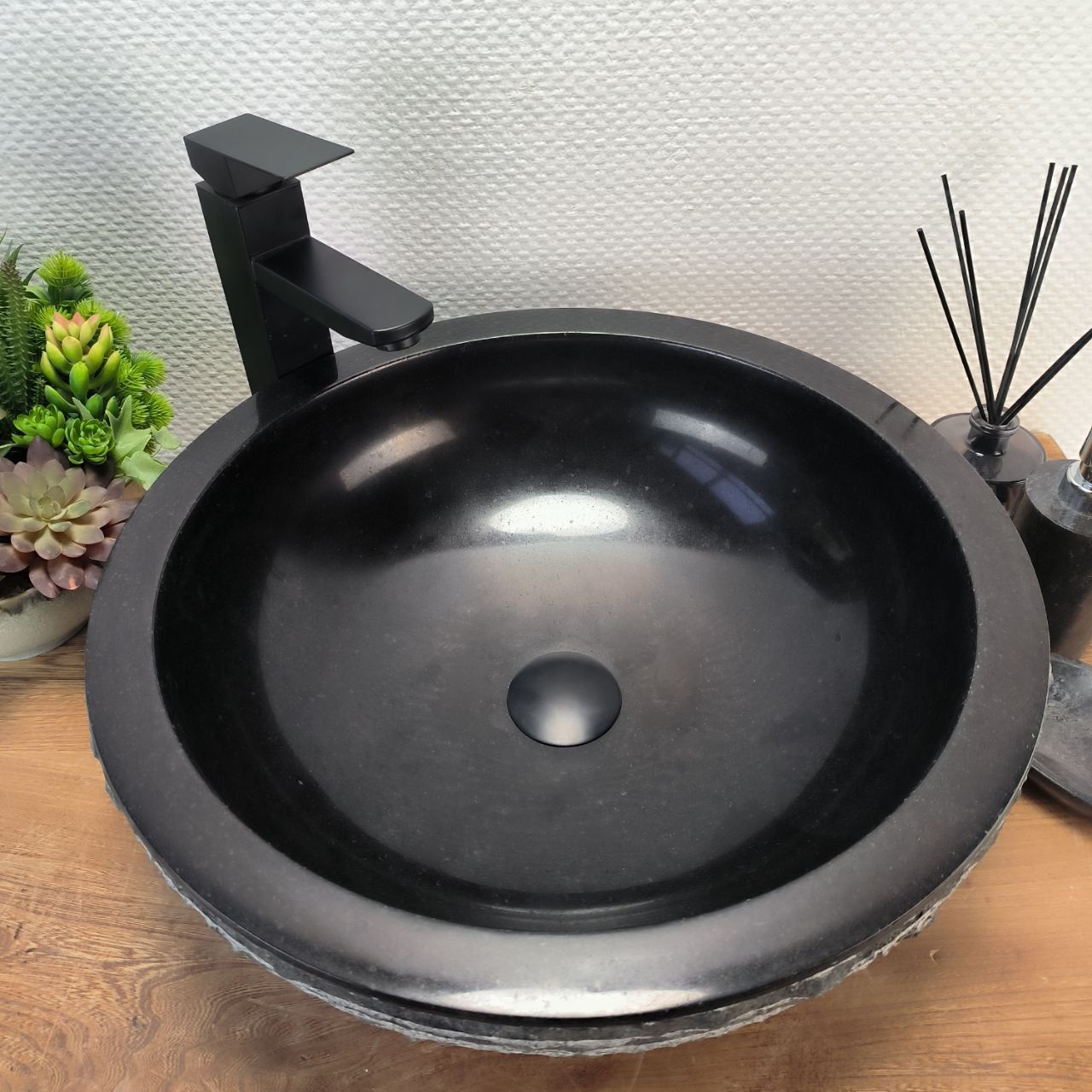 Раковина из андезита Bowl Black Marmo BA-62853 45*45*15 96