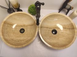 Раковина из оникса ПАРА! Bowl Yellow TinLip BO-60328 40*40*15из натурального камня