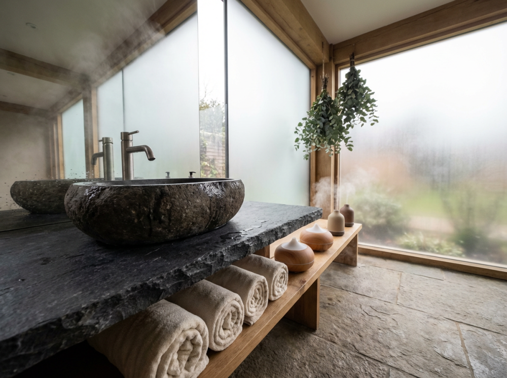 Каменные раковины для спа и велнес-зон: природный премиум, который работает