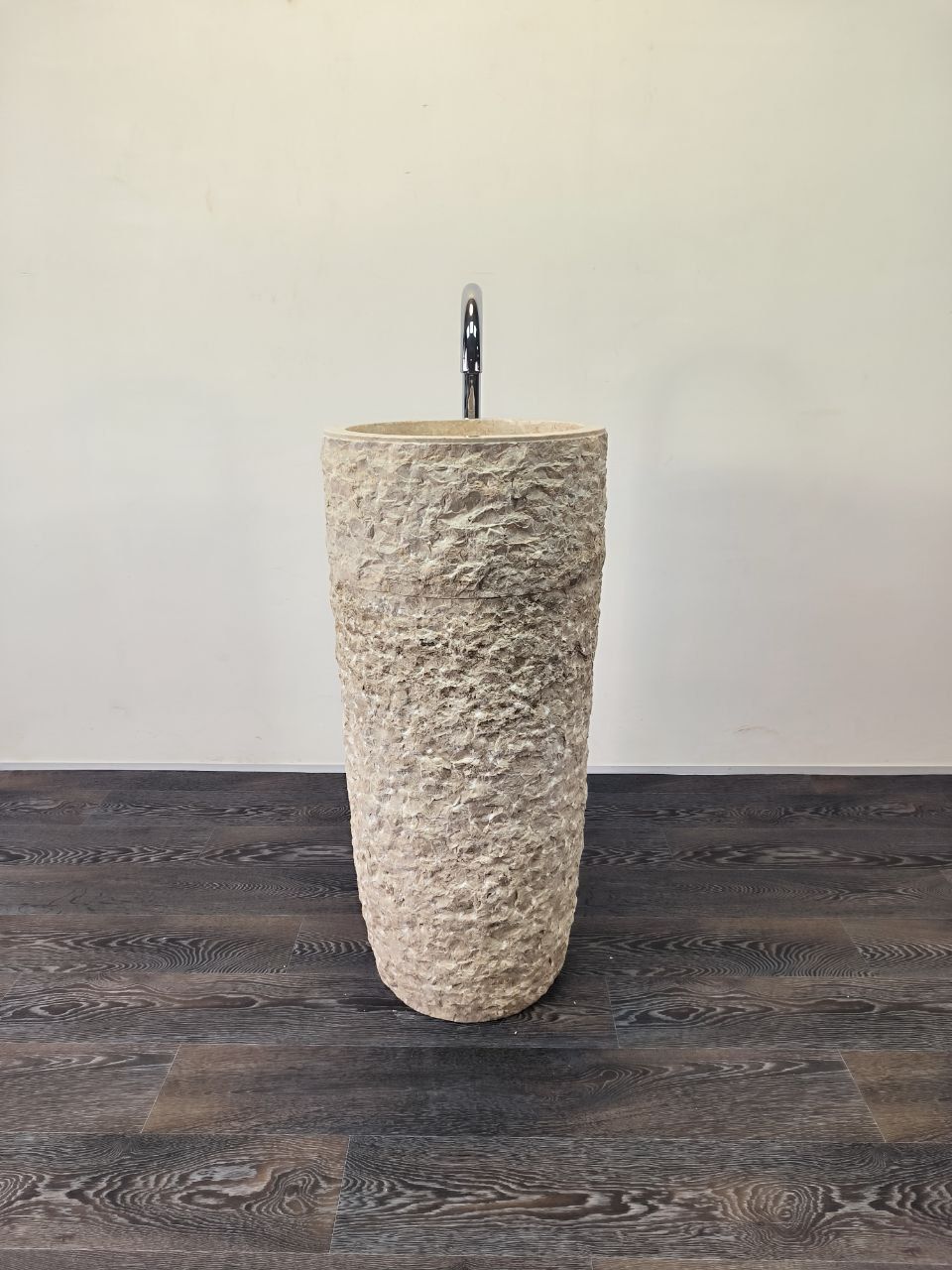Раковина напольная из мрамора Pedestal Cream Marmo MN-65911 40х40х90 из натурального камня