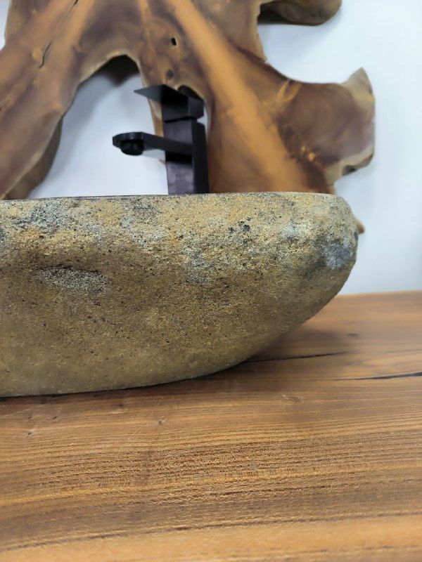 Раковина из речного камня RS-66358 53х35х15 из натурального камня