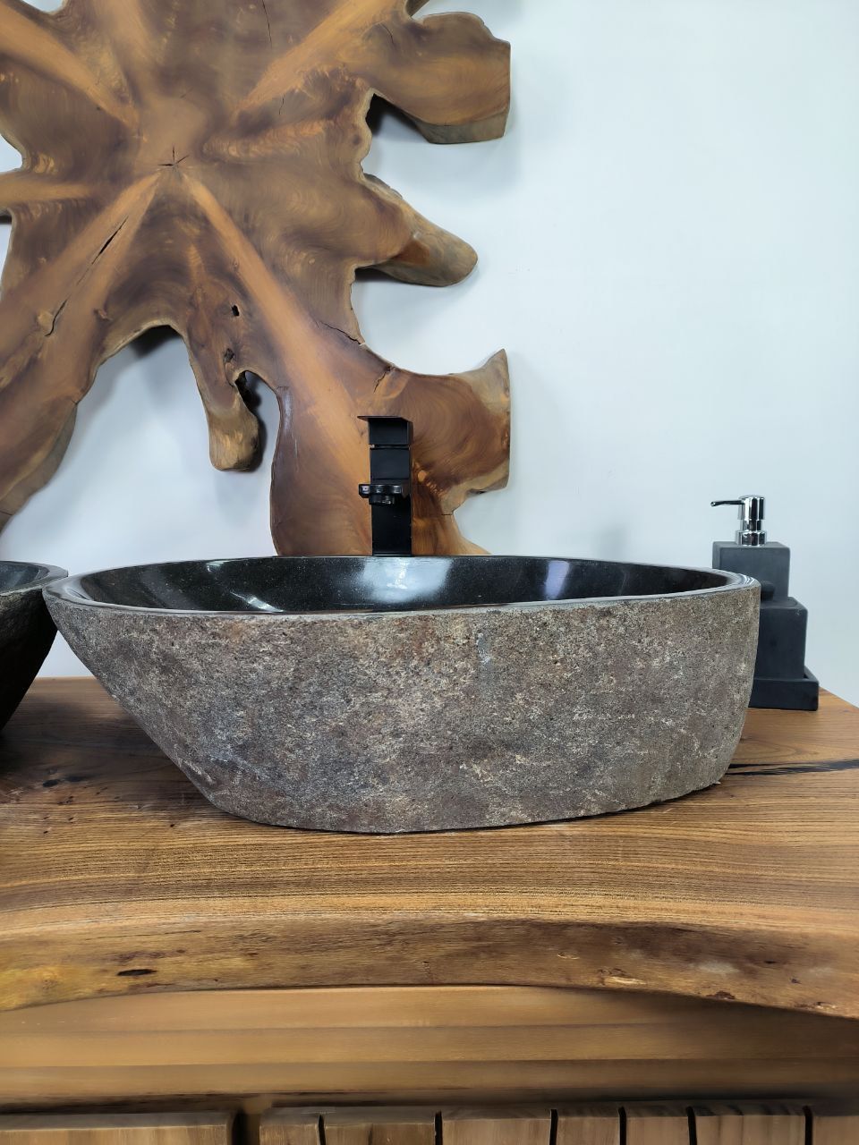 Раковина из речного камня ПАРА! RS-66629 57х35х15 из натурального камня