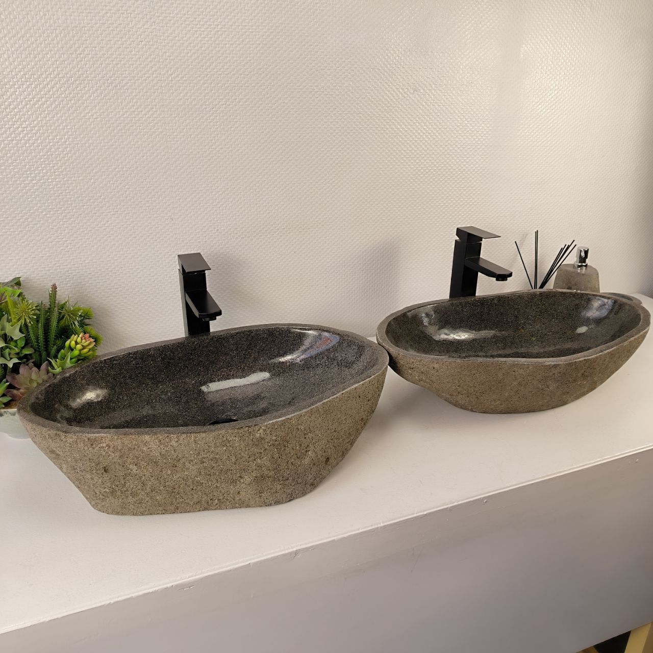 Раковина из речного камня ПАРА! RS-65541 61*36*15 0866