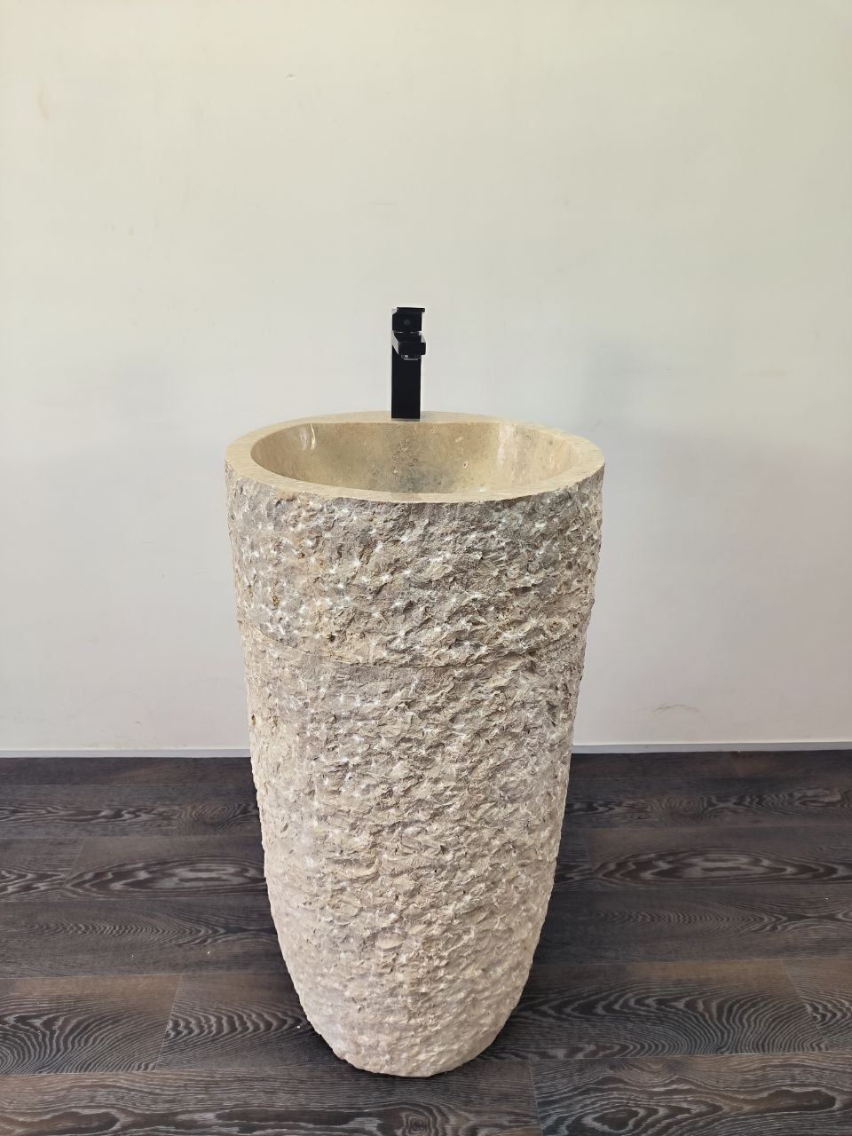 Раковина напольная из мрамора Pedestal Cream Marmo MN-65913 45х45х90 из натурального камня