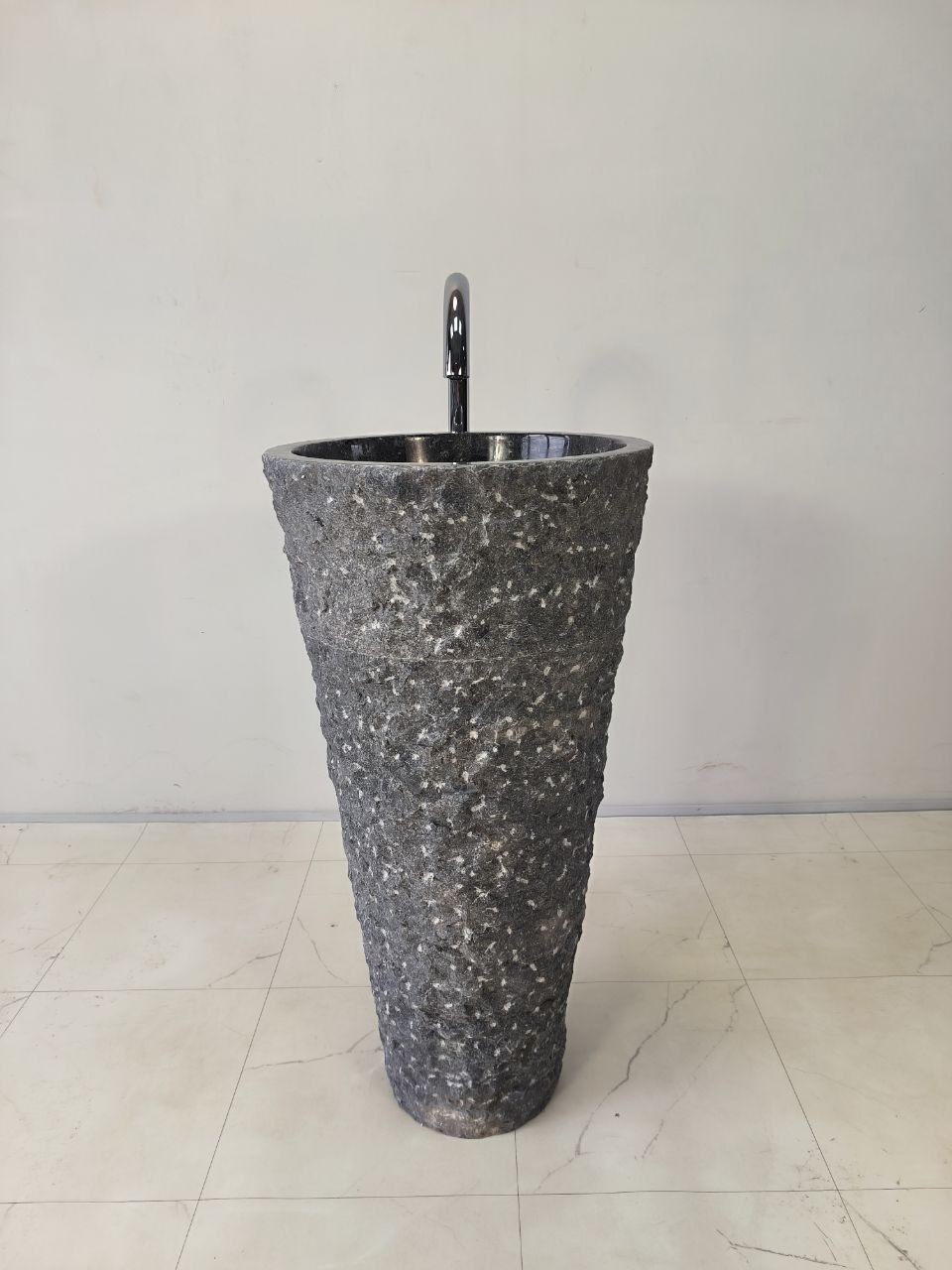 Раковина напольная из мрамора Pedestal Grey Marmo MN-65917 45х45х90 из натурального камня