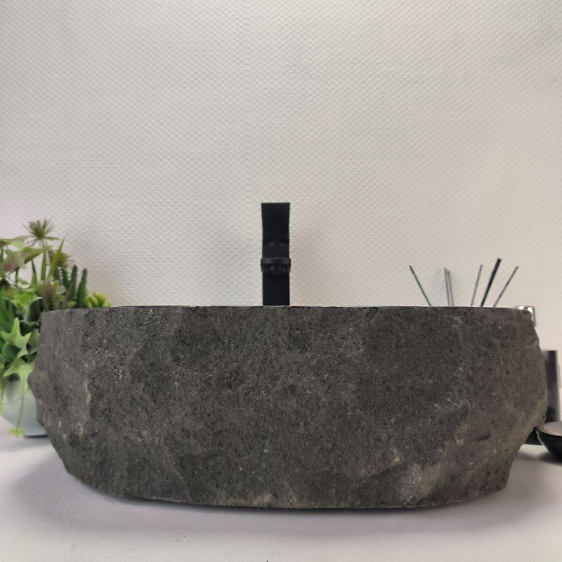 Раковина из андезита Erozy Black EA-62823 51*41*15 из натурального камня