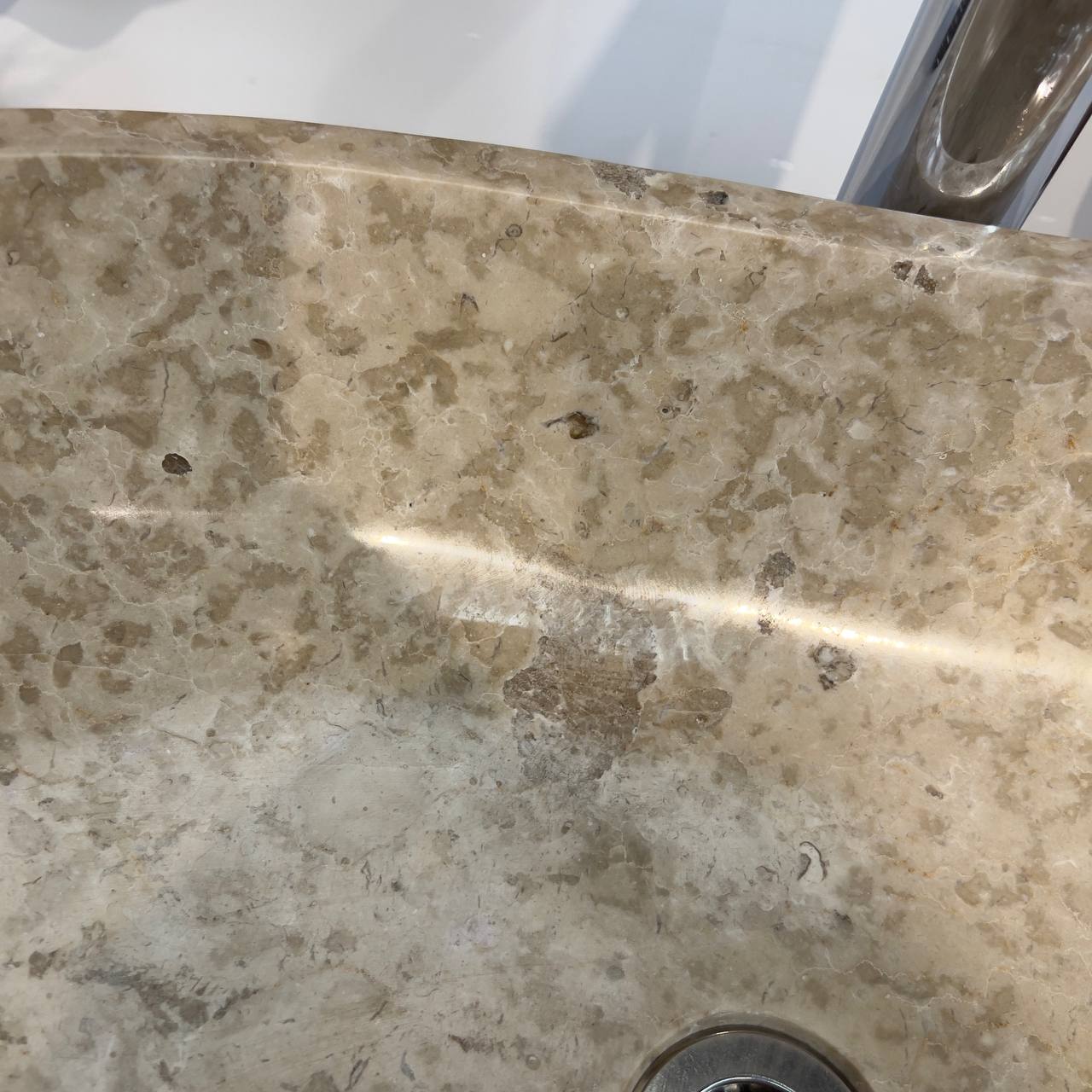 Раковина из мрамора Oval Cream OM-66795 60*40*18 из натурального камня
