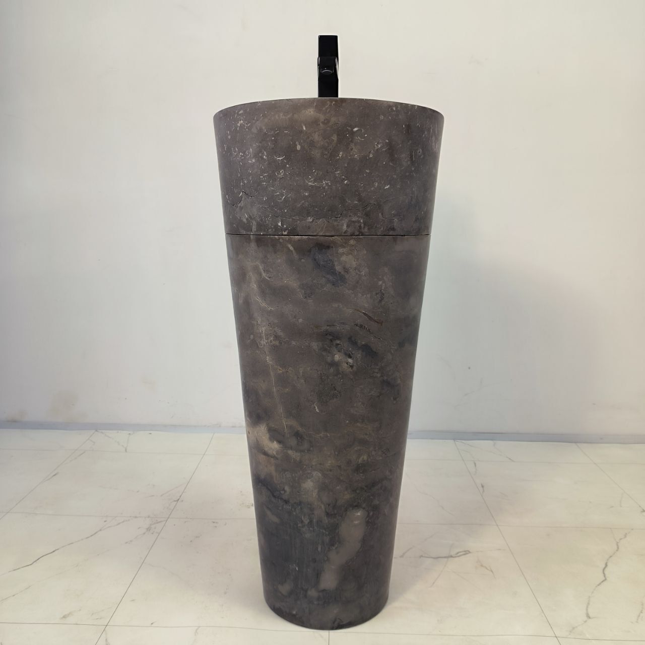 Раковина напольная из мрамора Black MN-66120 (40*40*90)