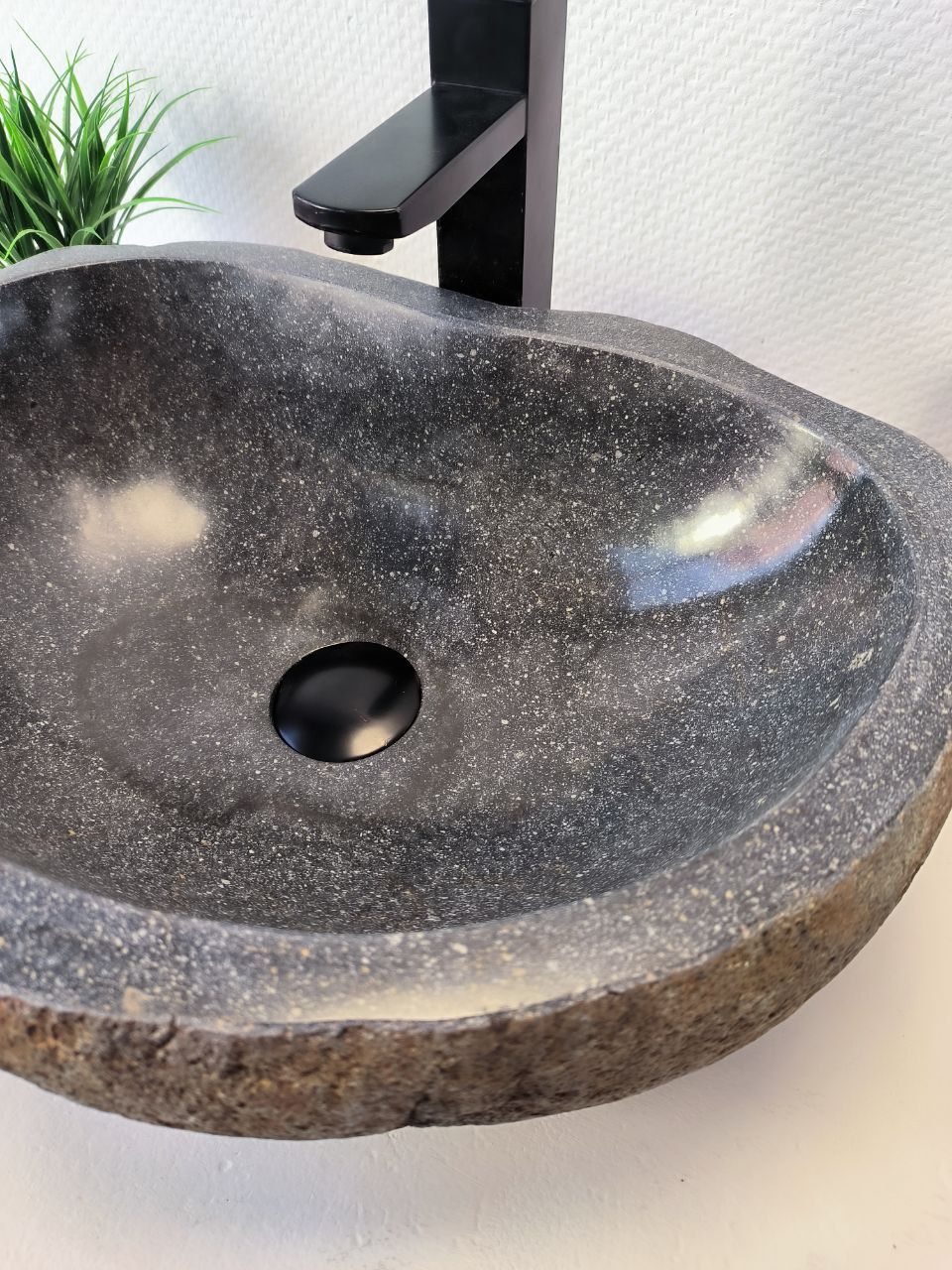 Раковина из речного камня RS-65967 50х34х15 из натурального камня