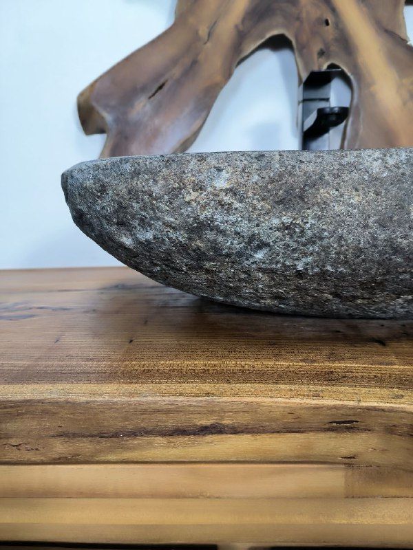 Раковина из речного камня RS-66707 60х38х15 из натурального камня