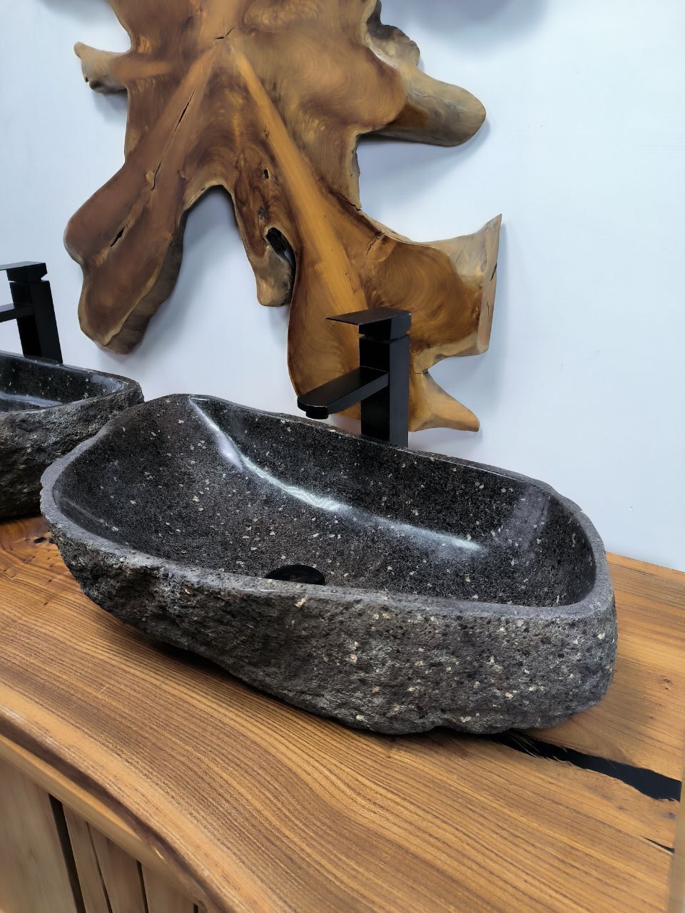 Раковина из речного камня ПАРА! RS-66474 60х35х15 из натурального камня