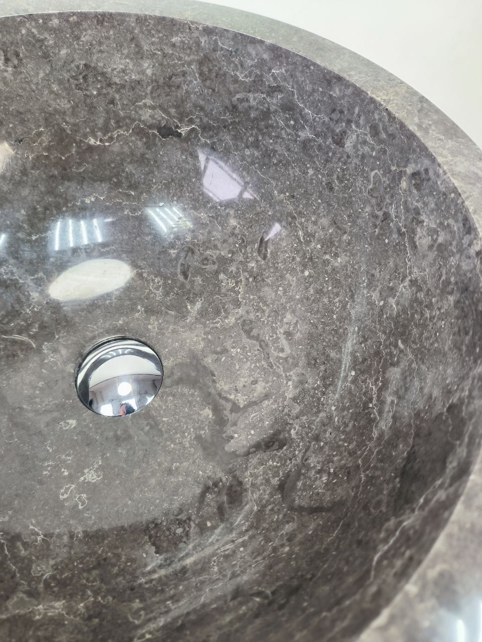 Раковина напольная из мрамора Pedestal Grey Marmo MN-65930 45х45х90 из натурального камня