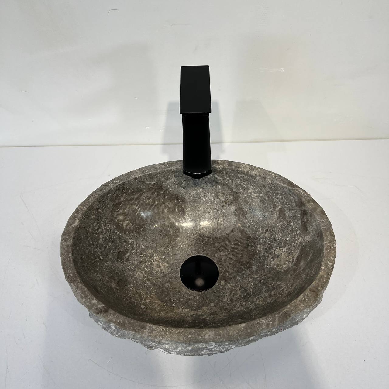 Раковина из мрамора Erozy Grey EM-67040 40*30*15 из натурального камня