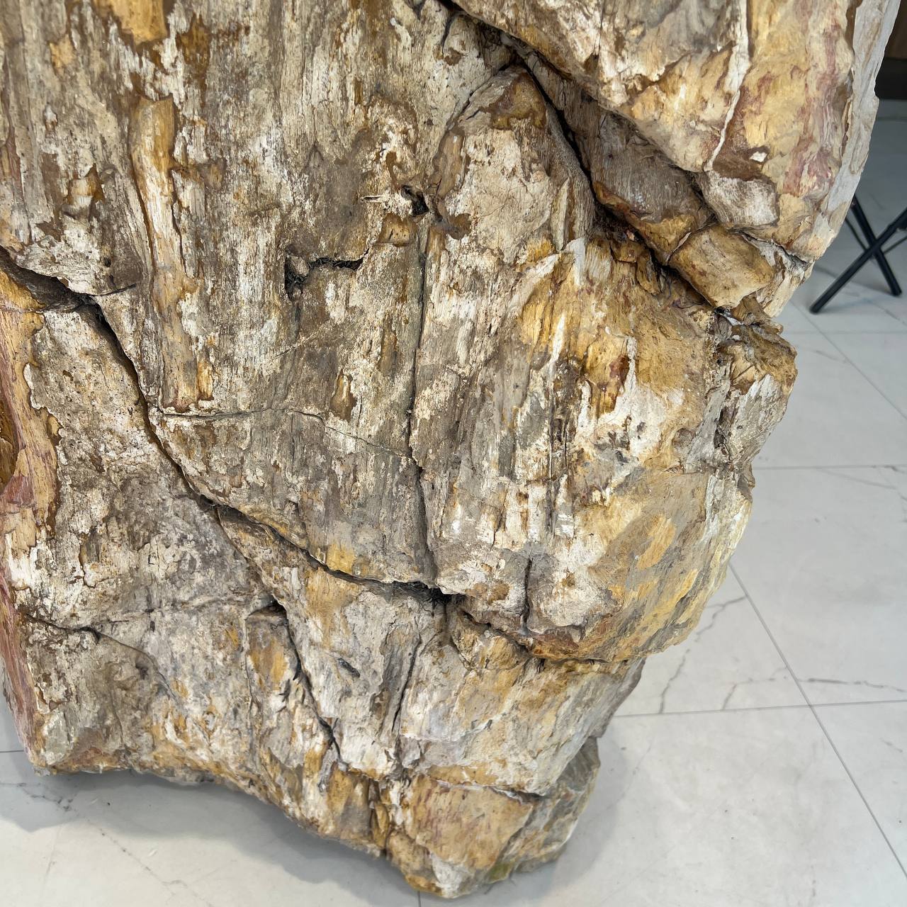 Раковина напольная из окаменелого дерева ODN-67058 56*45*90