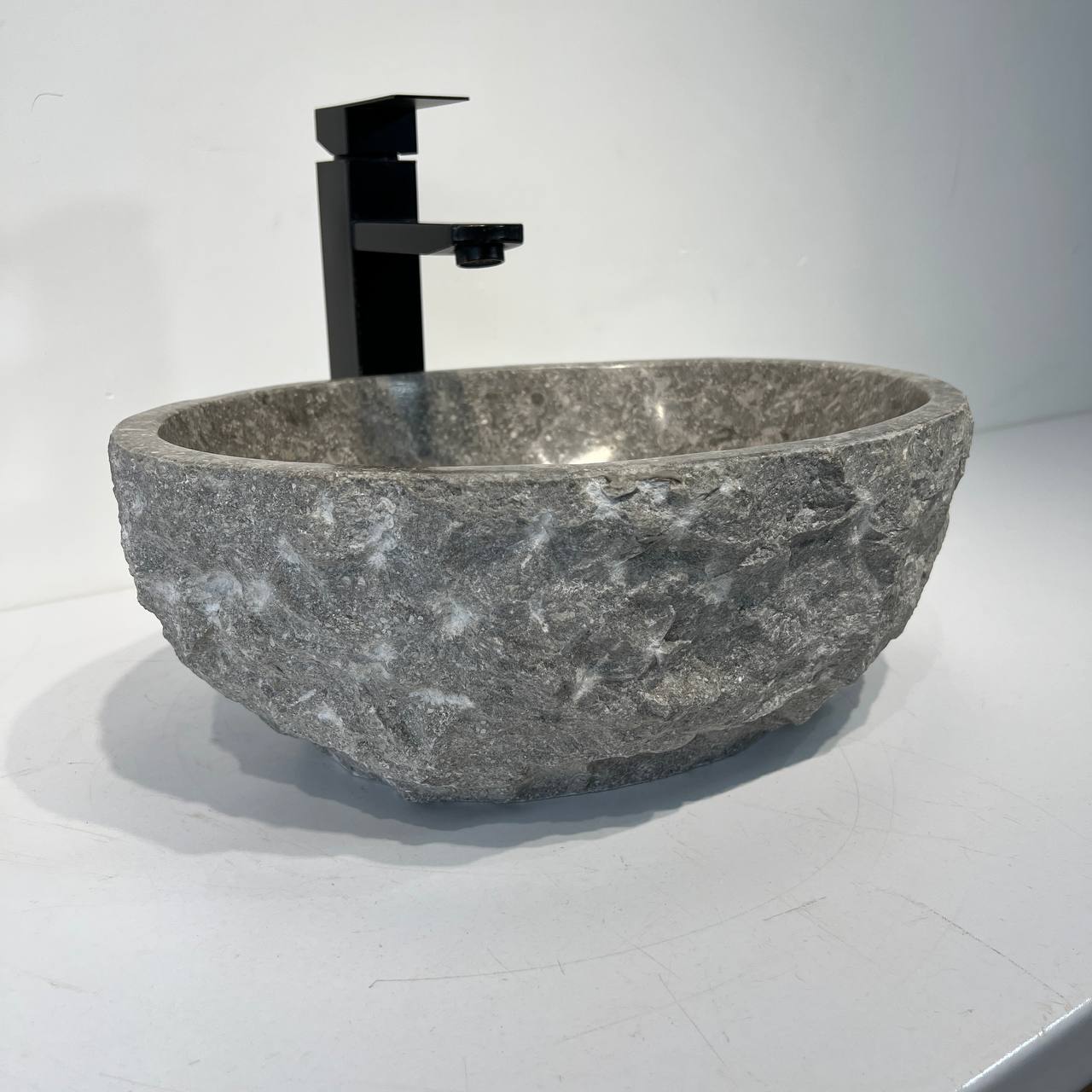 Раковина из мрамора Erozy Grey EM-67041 40*30*15 из натурального камня