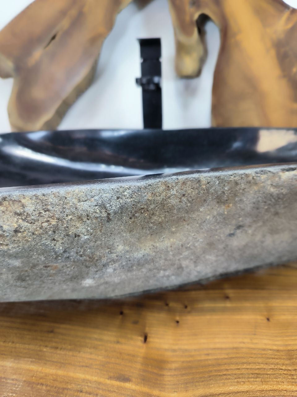 Раковина из речного камня RS-66549 68х40х15 из натурального камня