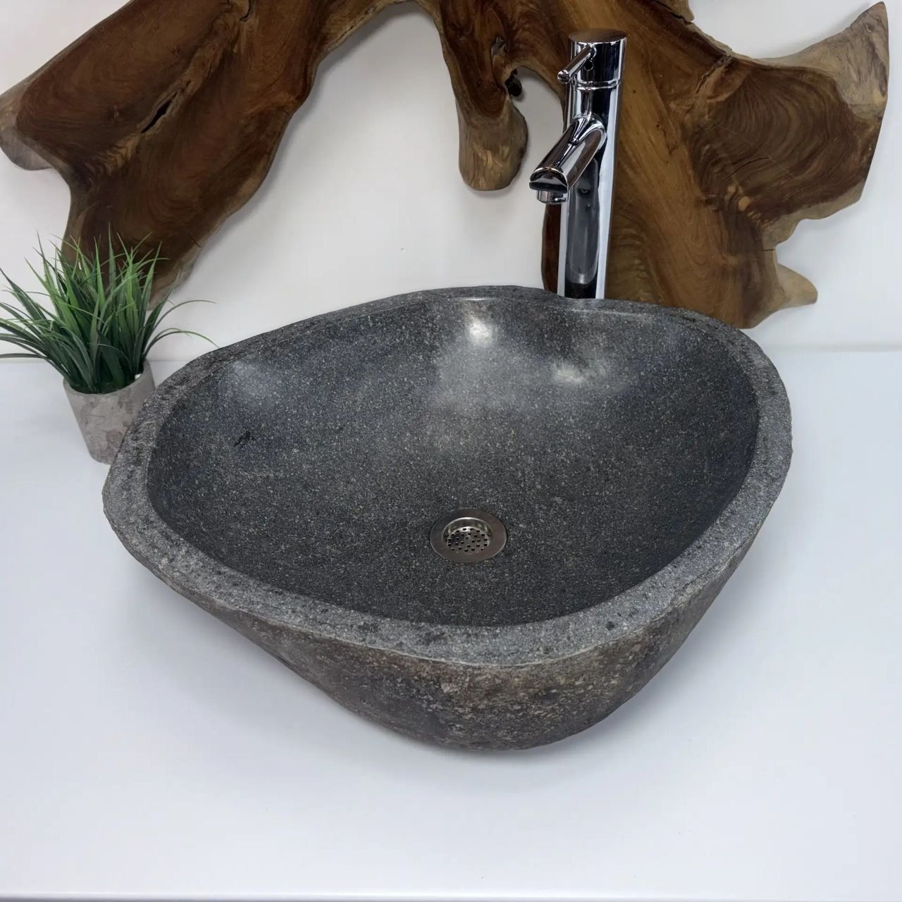 Раковина из речного камня RS-66782 51*44*15