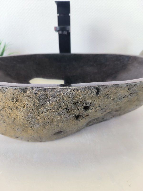 Раковина из речного камня RS-66201 51х33х15 из натурального камня