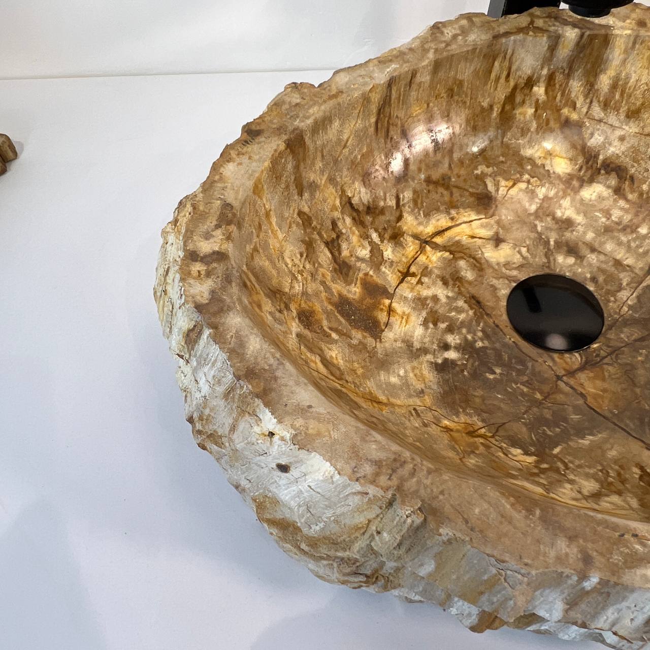 Раковина из окаменелого дерева ПАРА! OD-66941 53*42*15 из натурального камня