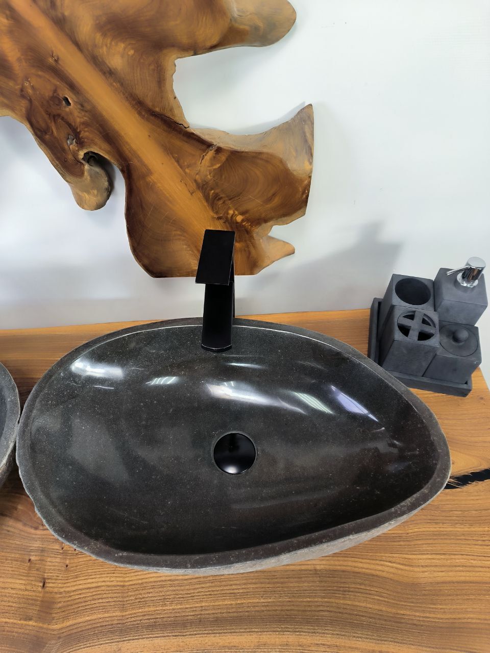 Раковина из речного камня ПАРА! RS-66629 57х35х15 из натурального камня