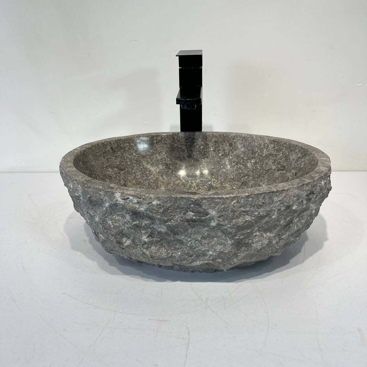Раковина из мрамора Erozy Grey EM-67041 40*30*15 из натурального камня