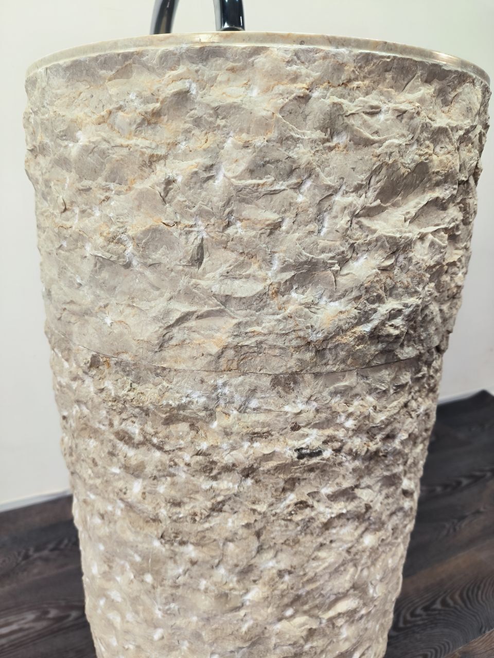 Раковина напольная из мрамора Pedestal Cream Marmo MN-65911 40х40х90 из натурального камня