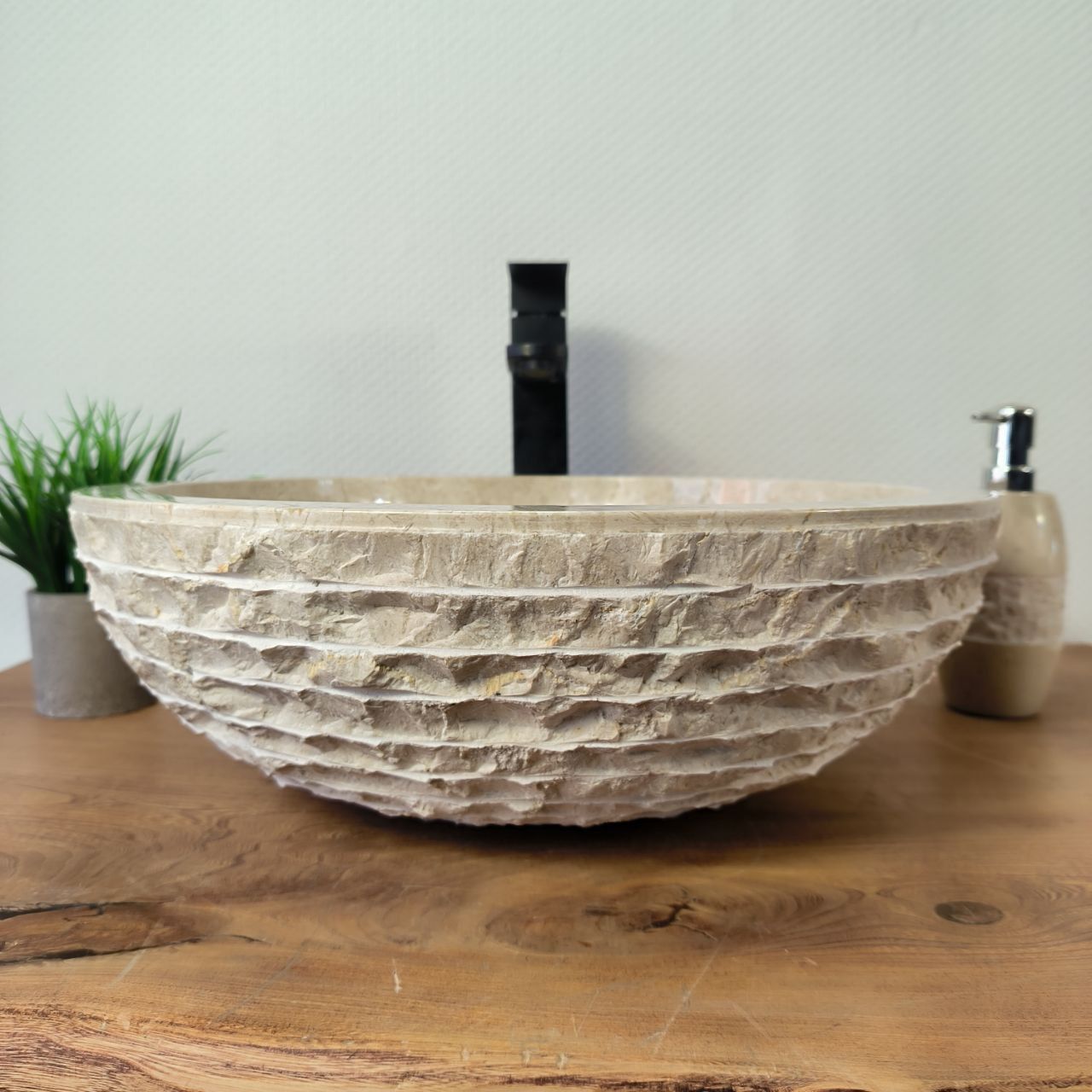 Раковина из мрамора Bowl Cream Marmo BM-65928 45х45х15 из натурального камня