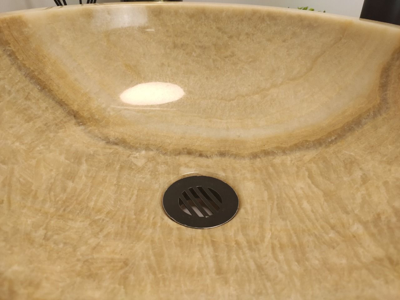 Раковина из оникса ПАРА! Bowl Yellow TinLip BO-60328 40*40*15из натурального камня